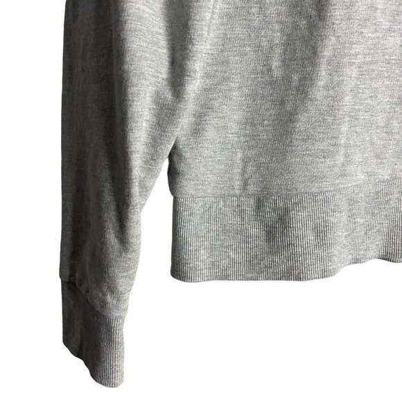 Mango Women's Message-Print Cotton-Blend Gray Sweatshirt - Picture 5 of 10